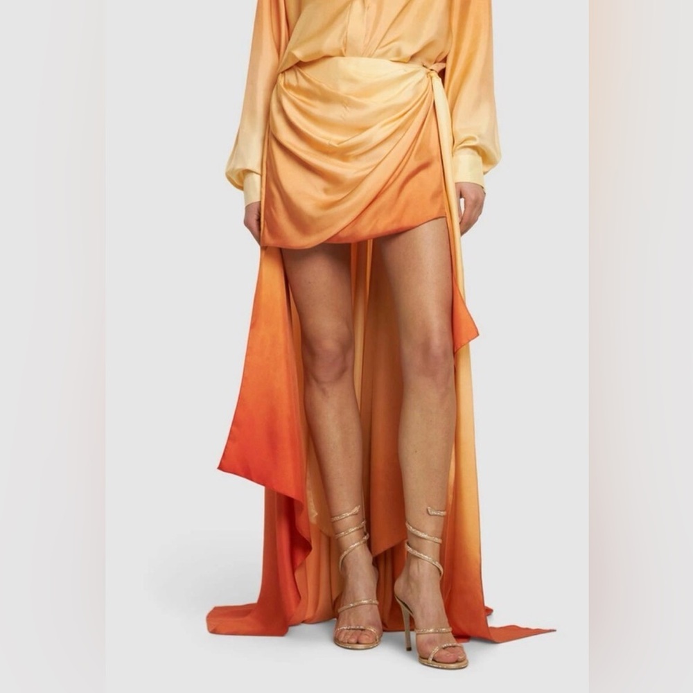 ZIMMERMANN Tranquility Asymmetric Silk Mini Skirt